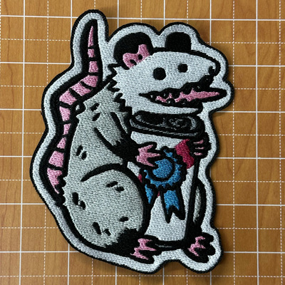 BEER POSSUM embroidered patch