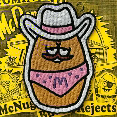 Nugget cowpoke embroidered patch