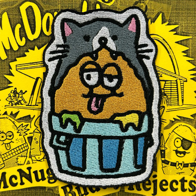 NUGGET TRASHCAT embroidered patch