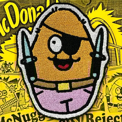 Nugget knife dude embroidered patch