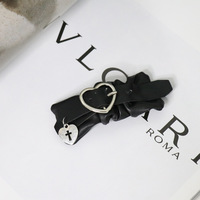 2pcs handmade soft leather side clip hair clip - Thumbnail 2