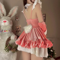 New  Kawaii Fashion Clothes New Arrival/ Red/Pink Kawaii Christmas Dress Set - Thumbnail 6