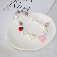 Y2K cherry strawberry dice necklace - Thumbnail 2