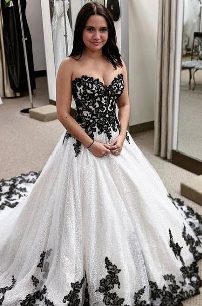 Mermaid Sweetheart Black Lace Long Prom Dresses