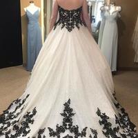 Mermaid Sweetheart Black Lace Long Prom Dresses - Thumbnail 1