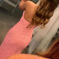 Sexy Pink Glitters Long Sequin Prom Dress With Split - Thumbnail 1