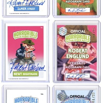 Horrorible kids robert englund - celebrity auto cards