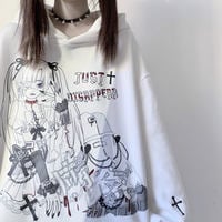 Harajuku Graphic Anime Hoodie - Thumbnail 4