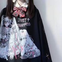 Harajuku Graphic Anime Hoodie - Thumbnail 2