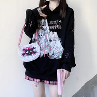 Harajuku Graphic Anime Hoodie - Thumbnail 1