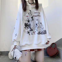 Harajuku Graphic Anime Hoodie - Thumbnail 7