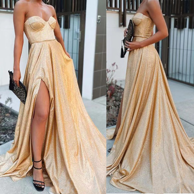 Prom Dresses Slit Side Sweetheart PD87