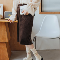 Autumn Winter Pretty Beautiful Colorful Tulips Flower Nature Sweet White Pink Green Socks 4 Patterns Pairs Sets - Thumbnail 8