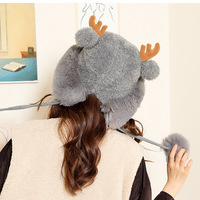 Cute deer ears knitted woolen hat - Thumbnail 9