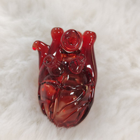 Pretty Crystal Transparent Sky Blue Red Pink Heart Rose Vine Garden Forest Jewelry Power Energy Chains Necklace Pendant - Thumbnail 9