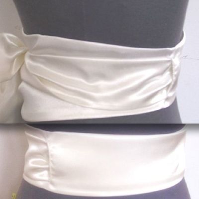 3 yards vintage style satin ribbon dress belt sash - multicolour 