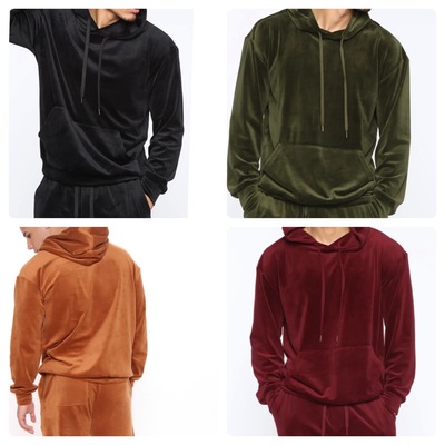 Mens Velvet Hoodie-TD