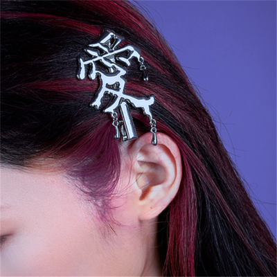 Free shipping-y2k 愛するhair clip - Thumbnail 1