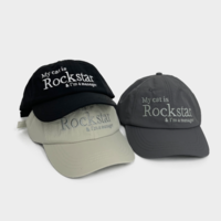 Free Shipping-MY CAT IS ROCKSTAR BASEBALL CAP - Thumbnail 3