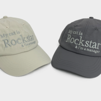 Free Shipping-MY CAT IS ROCKSTAR BASEBALL CAP - Thumbnail 4