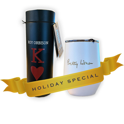 King of Hearts + Pretty Woman Travel Mug Set