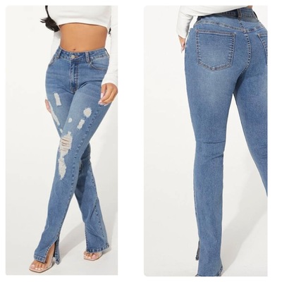 Distressed Denim Pants-TD