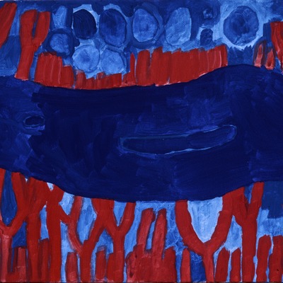 Photo print: blue whale #2 with coral reef