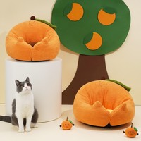 Cute Orange Tangerine Fruits Decoration Cats Dogs Pets Beds House - Thumbnail 3