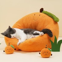 Cute Orange Tangerine Fruits Decoration Cats Dogs Pets Beds House - Thumbnail 2