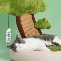 Under the Tree Peaceful Bonsai Decoration Cats Dogs Pets Beds House Scratching Post - Thumbnail 5