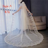 SP1670,Sweet Wedding Veil,Different Style Wedding Veil(Contact customer change the price for style) - Thumbnail 1