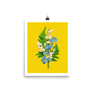 Forget me nots print 