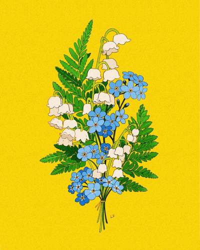 Forget me Nots Print 