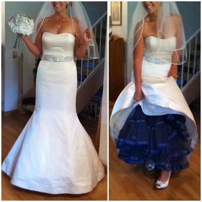 Sweetheart wedding dresses waist with beaded - Thumbnail 3