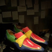 Handmade Men's Attractive Multi Colour Leather Shoes, Moccasin Formal Wear Shoes - Thumbnail 1