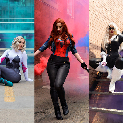 Smoke bomb babes postcard set (limited edition)