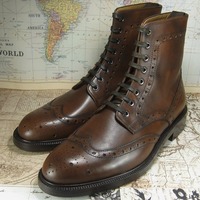 Elegant Men's Brown Ankle High Genuine Leather Rangers Lace Up Formal Boot - Thumbnail 1