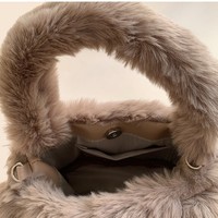 Fluffy Cartoon Hand Bag - Thumbnail 4