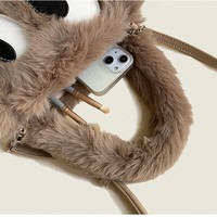Fluffy Cartoon Hand Bag - Thumbnail 3