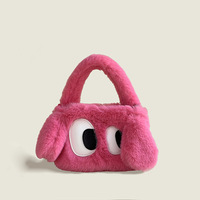 Fluffy Cartoon Hand Bag - Thumbnail 2