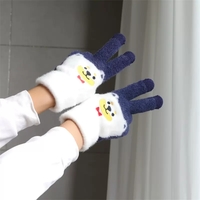 Cute Bear Fleece Warm Gloves - Thumbnail 1