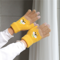 Cute Bear Fleece Warm Gloves - Thumbnail 3
