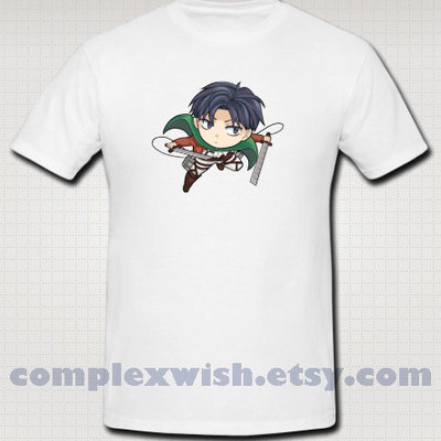 Attack on titan tshirt - levi rivaille - Thumbnail 3