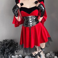 Christmas Red Cosplay Dress - Thumbnail 5