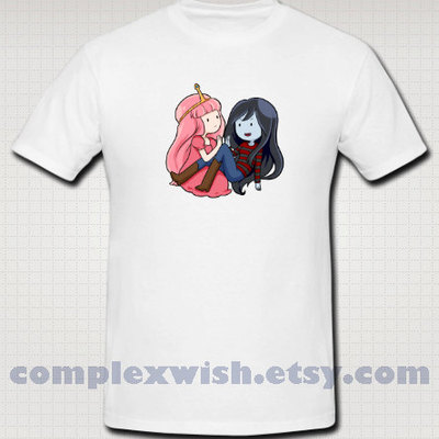 Adventure time tshirt - bubblegum and marceline