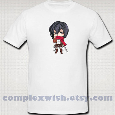 Attack on titan tshirt - mikasa ackerman