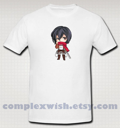 Attack on titan Tshirt - Mikasa Ackerman