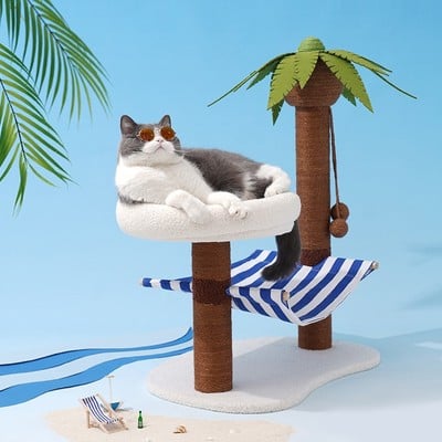 Coconut tree relax beach chair cats dogs pets beds scratching post decoration