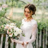 Vintage Modest Long Sleeves Mermaid Lace Wedding Dresses  - Thumbnail 1
