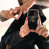 Free Shipping-"I DON'T CARE" PHONE CASE - Thumbnail 1